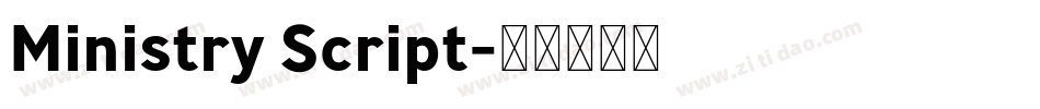 Ministry Script字体转换